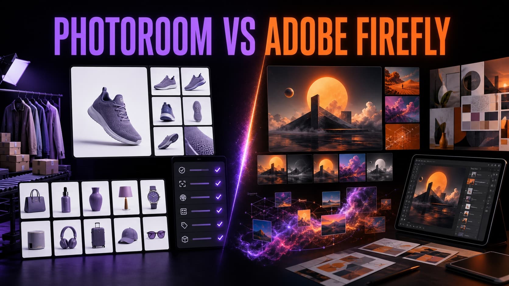 Photoroom vs Adobe Firefly：商品图批处理与生成式设计怎么选？