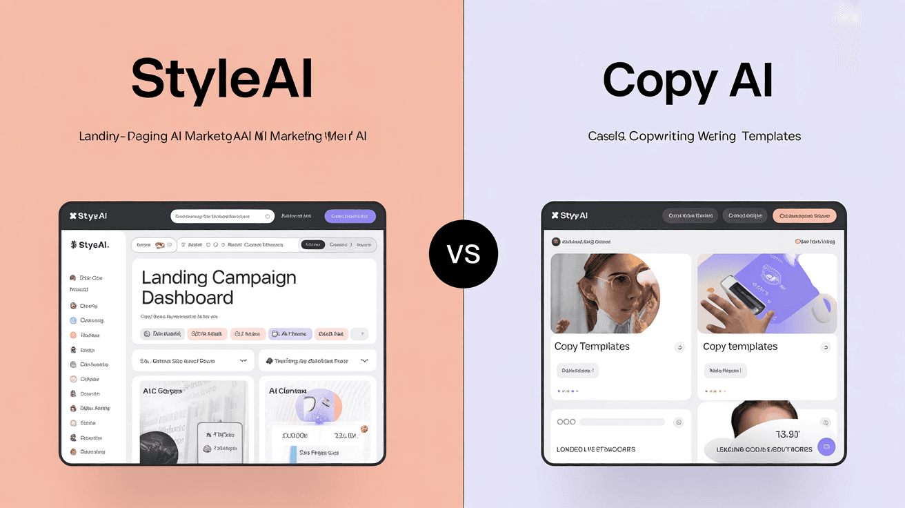 StyleAI vs Copy AI：AI 营销平台和文案工具怎么选？